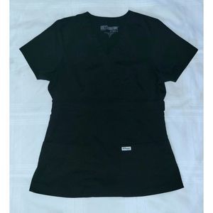 Grey's Anatomy Scrub Top in Black size Small